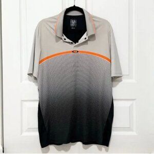 Men Okaley Ellipse Golf Polo Shirt in Multi Color Size Large